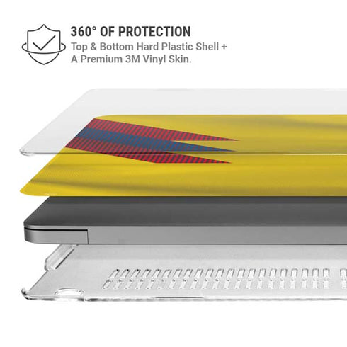 Colombia Soccer Flag MacBook Pro 14in (2021-24) Case plus Skin